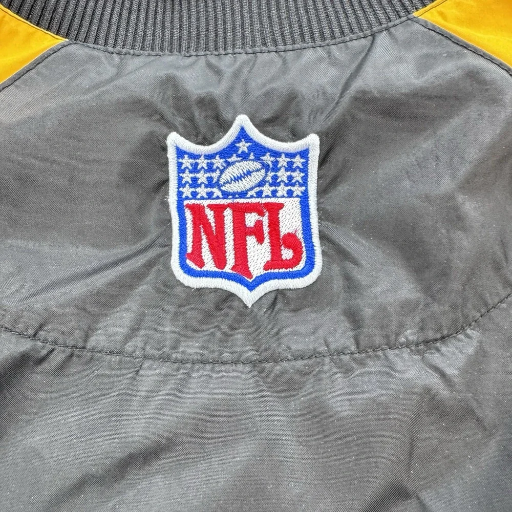 VTG Pittsburgh Steelers Nike Windbreaker Pullover Men L Vented LS Team Apparel